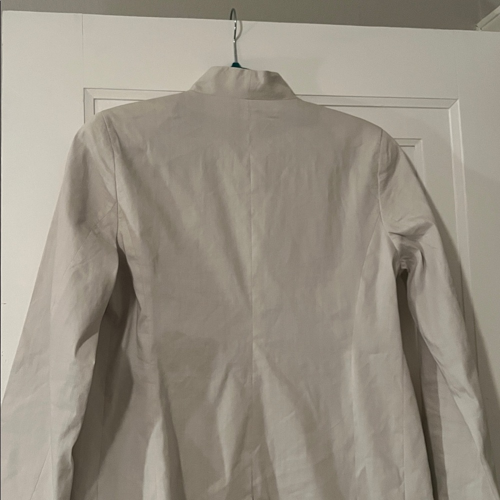 Eileen Fisher Cream Open-Front Jacket - Picture 4 of 4